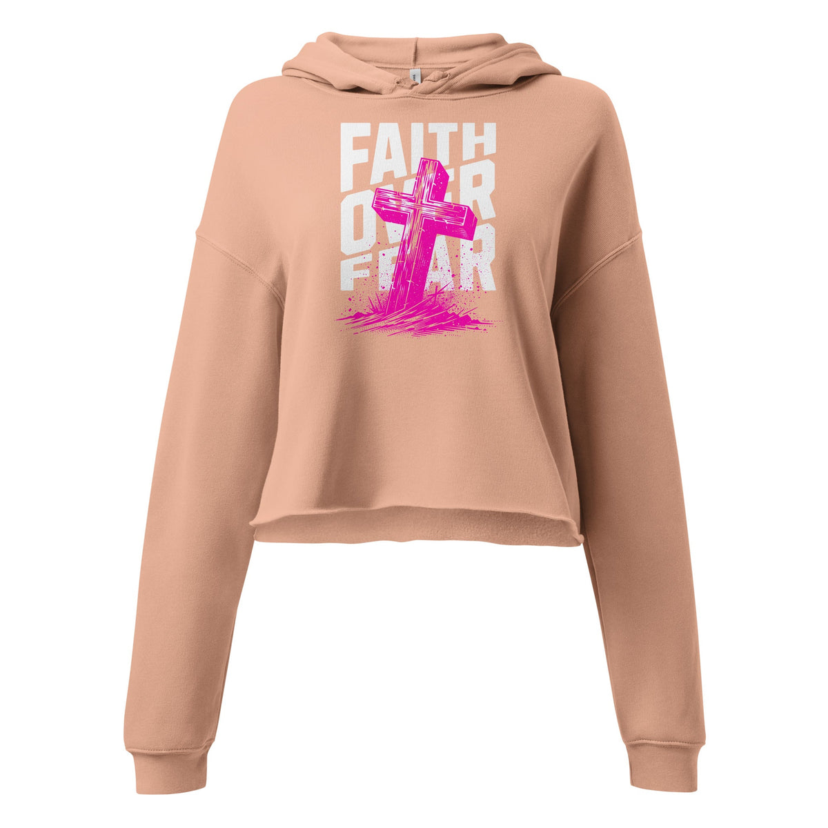 Faith Crop Hoodie Funky African