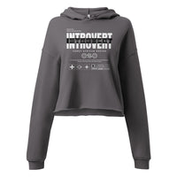 Introvert Crop Hoodie Funky African