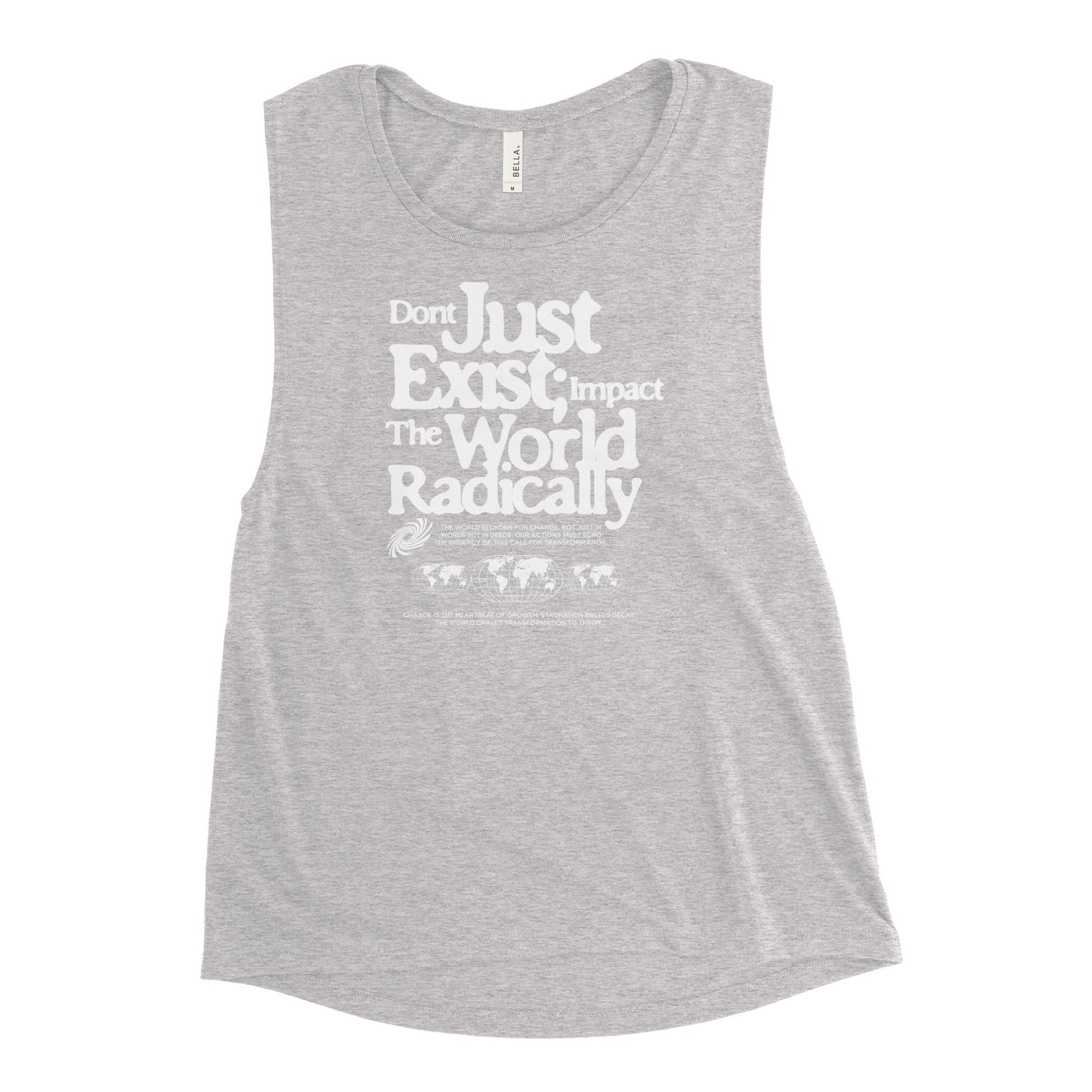 Just don't exist Ladies’ Muscle Tank Funky African