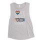Love who you want Ladies’ Muscle Tank Funky African