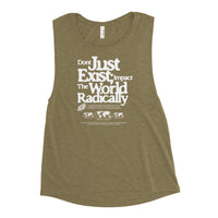 Just don't exist Ladies’ Muscle Tank Funky African