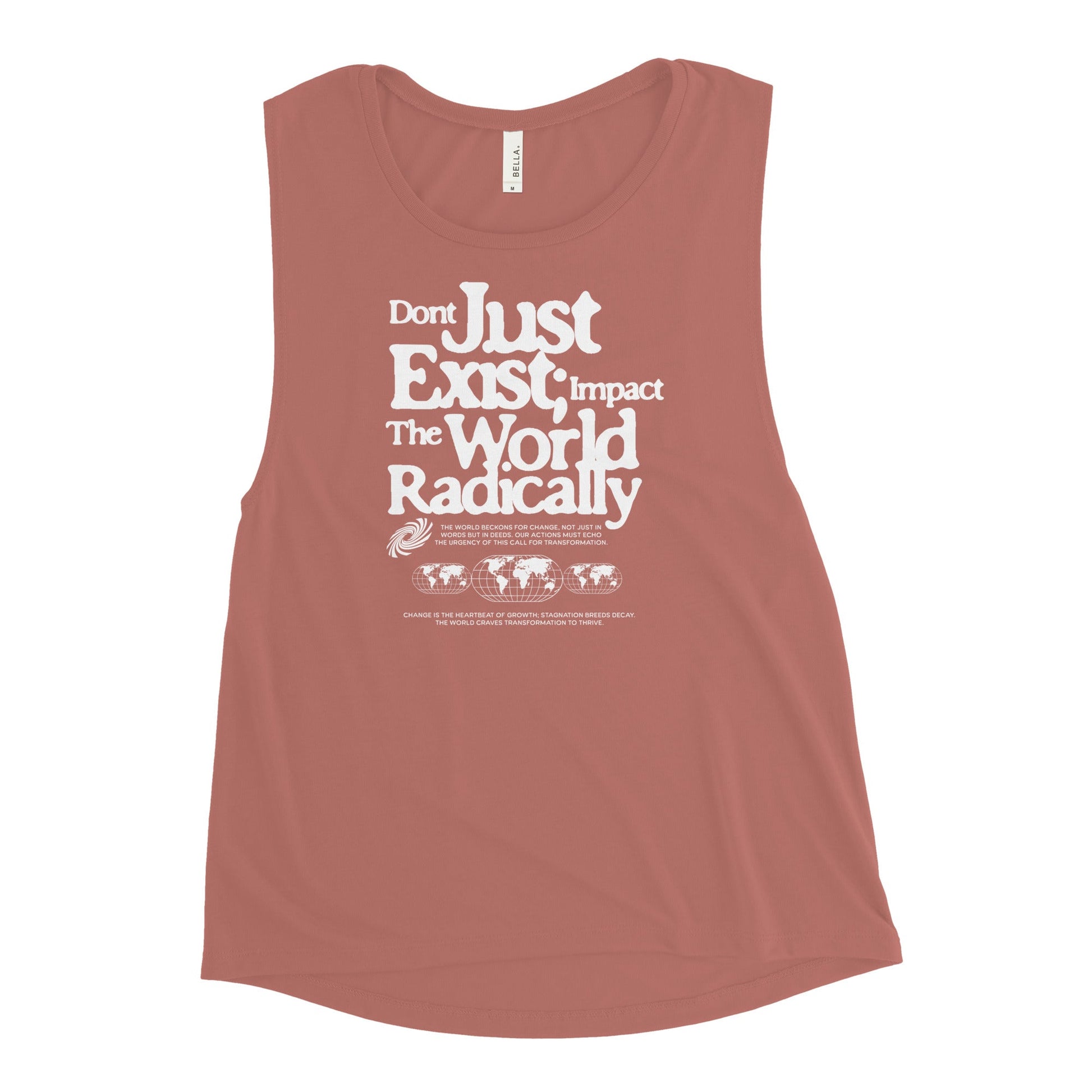 Just don't exist Ladies’ Muscle Tank Funky African