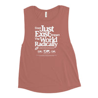 Just don't exist Ladies’ Muscle Tank Funky African