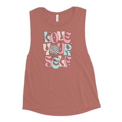 Love yourself Ladies’ Muscle Tank Funky African