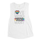 Love who you want Ladies’ Muscle Tank Funky African