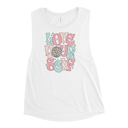 Love yourself Ladies’ Muscle Tank Funky African