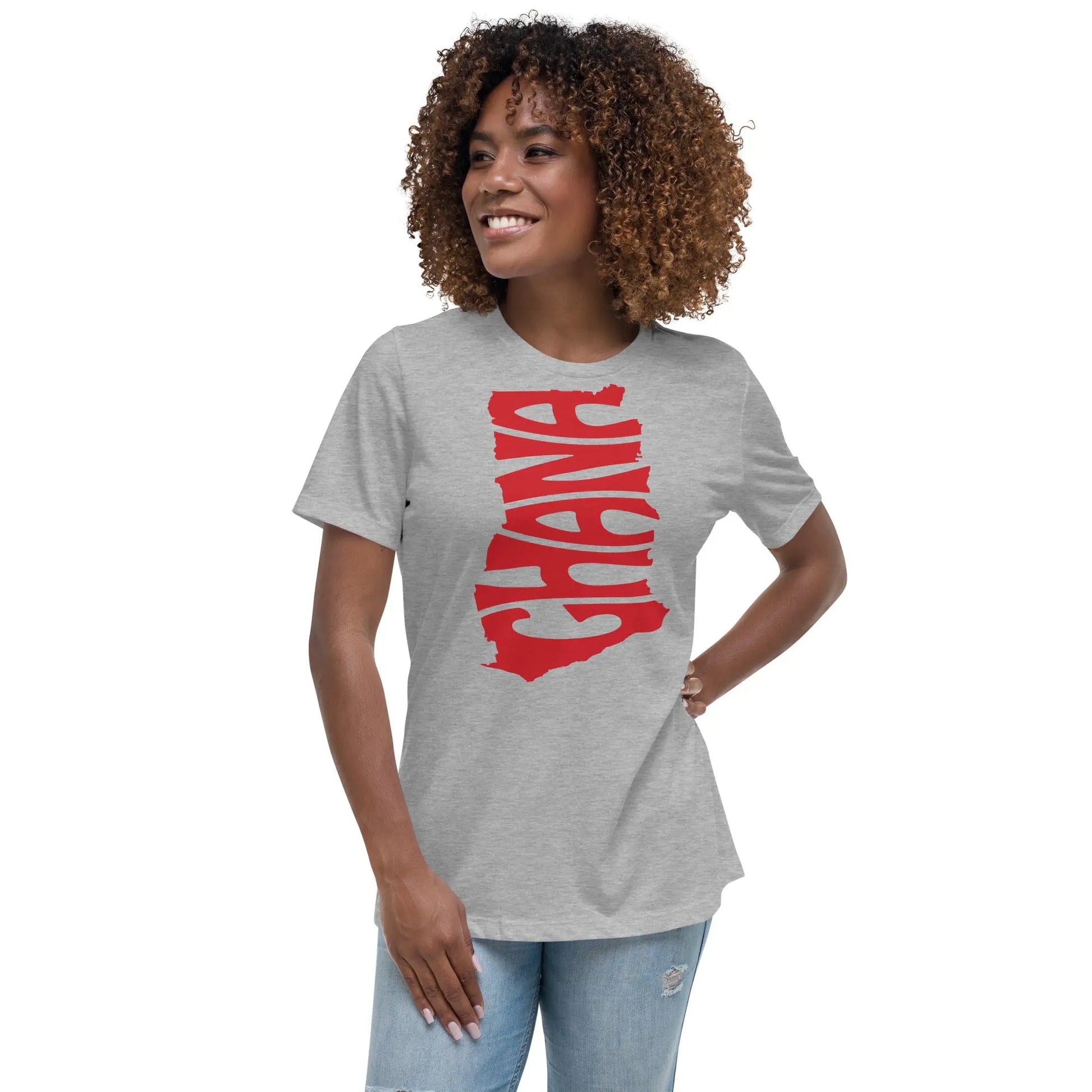Ghana cut women's relaxed tee Funky African