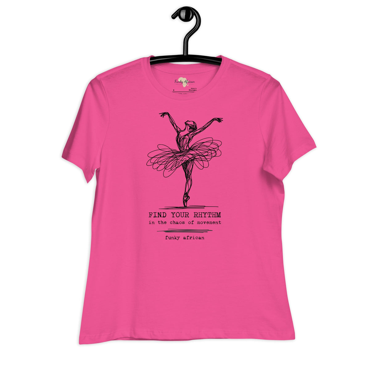 Find Your Rhythm Women's Relaxed T-Shirt Funky African