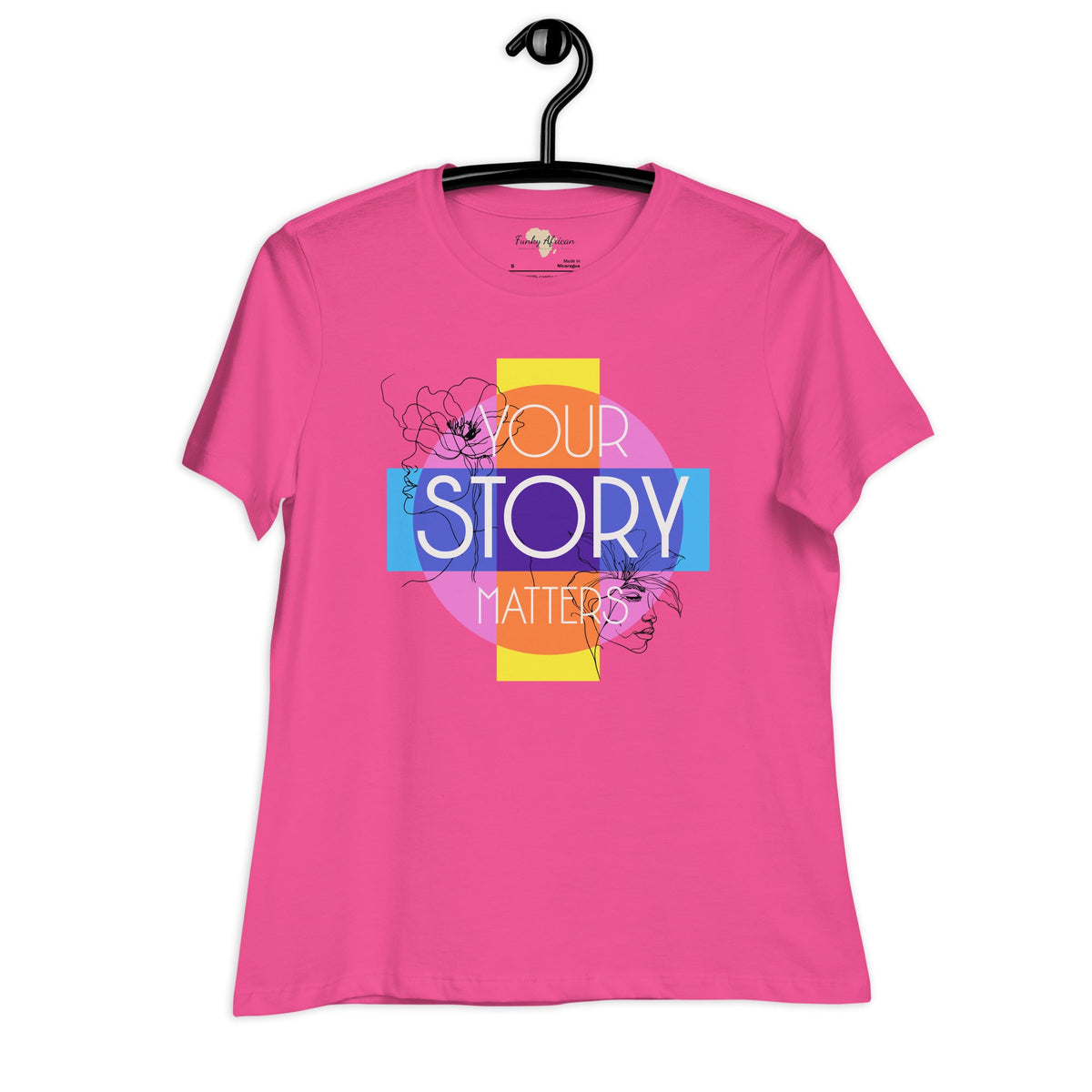 Your Story Matters Women's Relaxed T-Shirt Funky African
