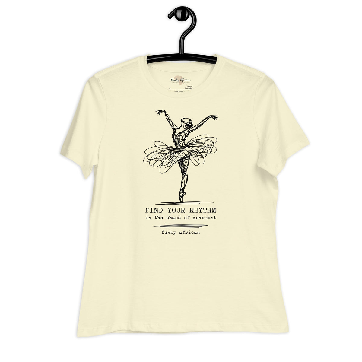 Find Your Rhythm Women's Relaxed T-Shirt Funky African