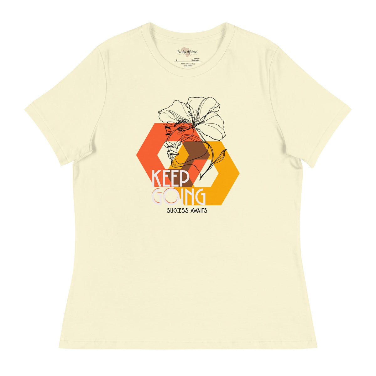 Keep Going Women's Relaxed T-Shirt Funky African