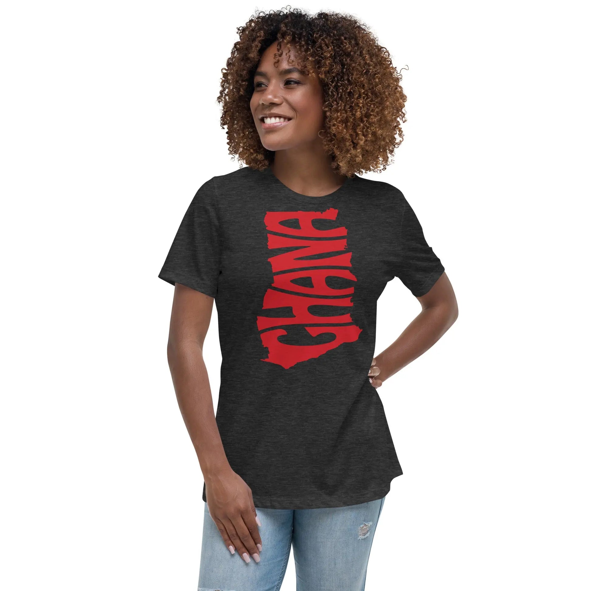 Ghana cut women's relaxed tee Funky African