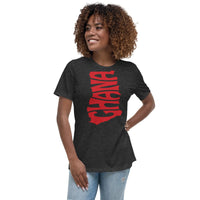 Ghana cut women's relaxed tee Funky African