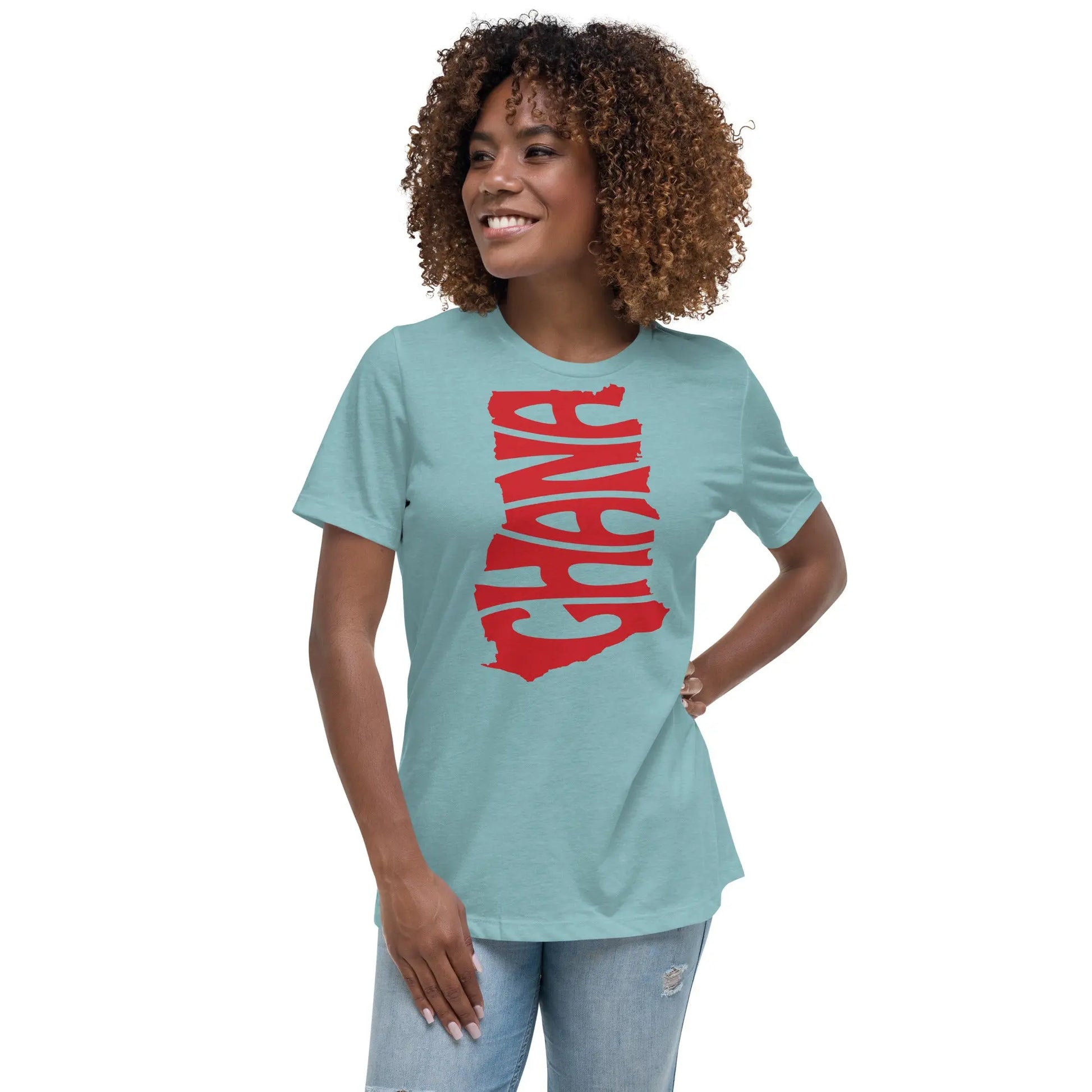 Ghana cut women's relaxed tee Funky African