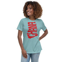 Ghana cut women's relaxed tee Funky African