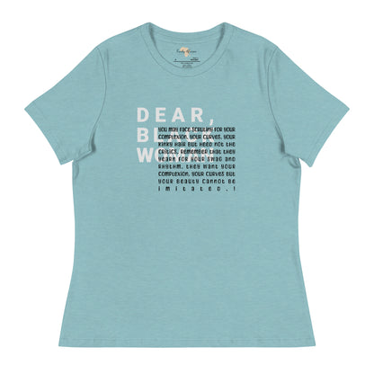 Dear black women's relaxed tee - you face scrutiny