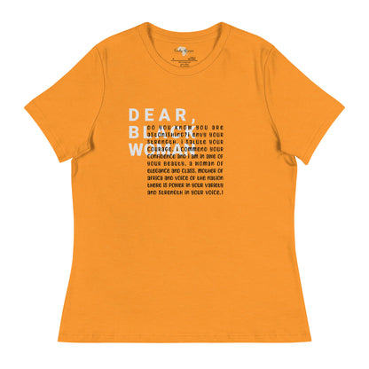 Dear black women's relaxed tee - astonishing