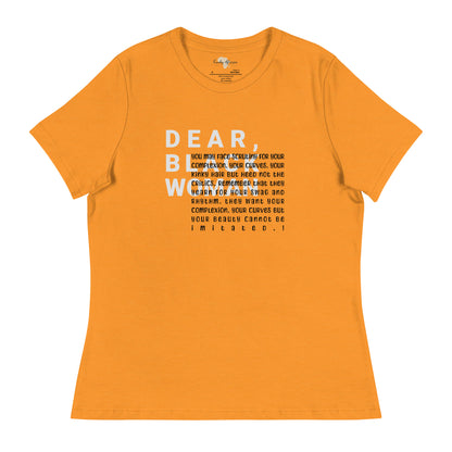 Dear black women's relaxed tee - you face scrutiny