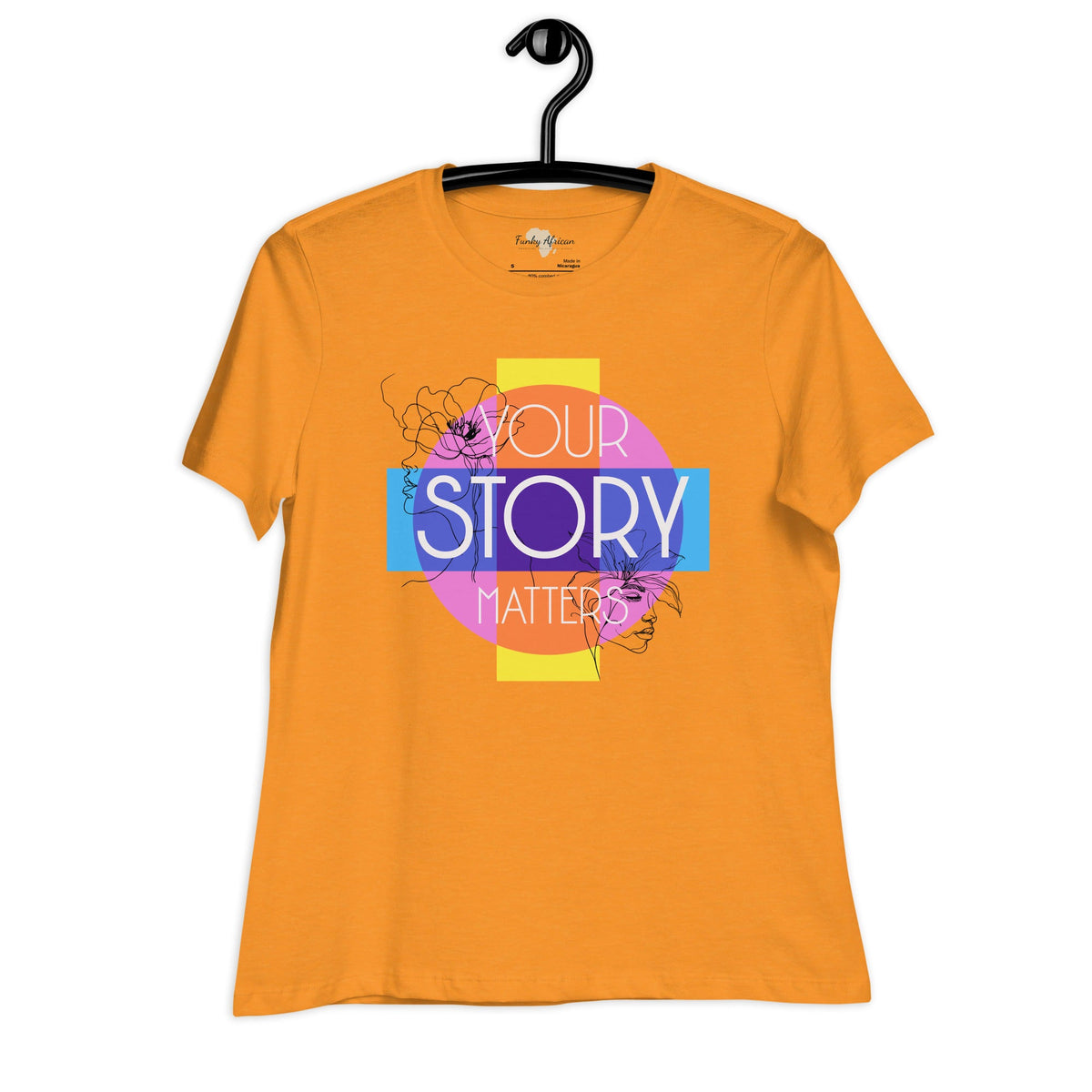 Your Story Matters Women's Relaxed T-Shirt Funky African