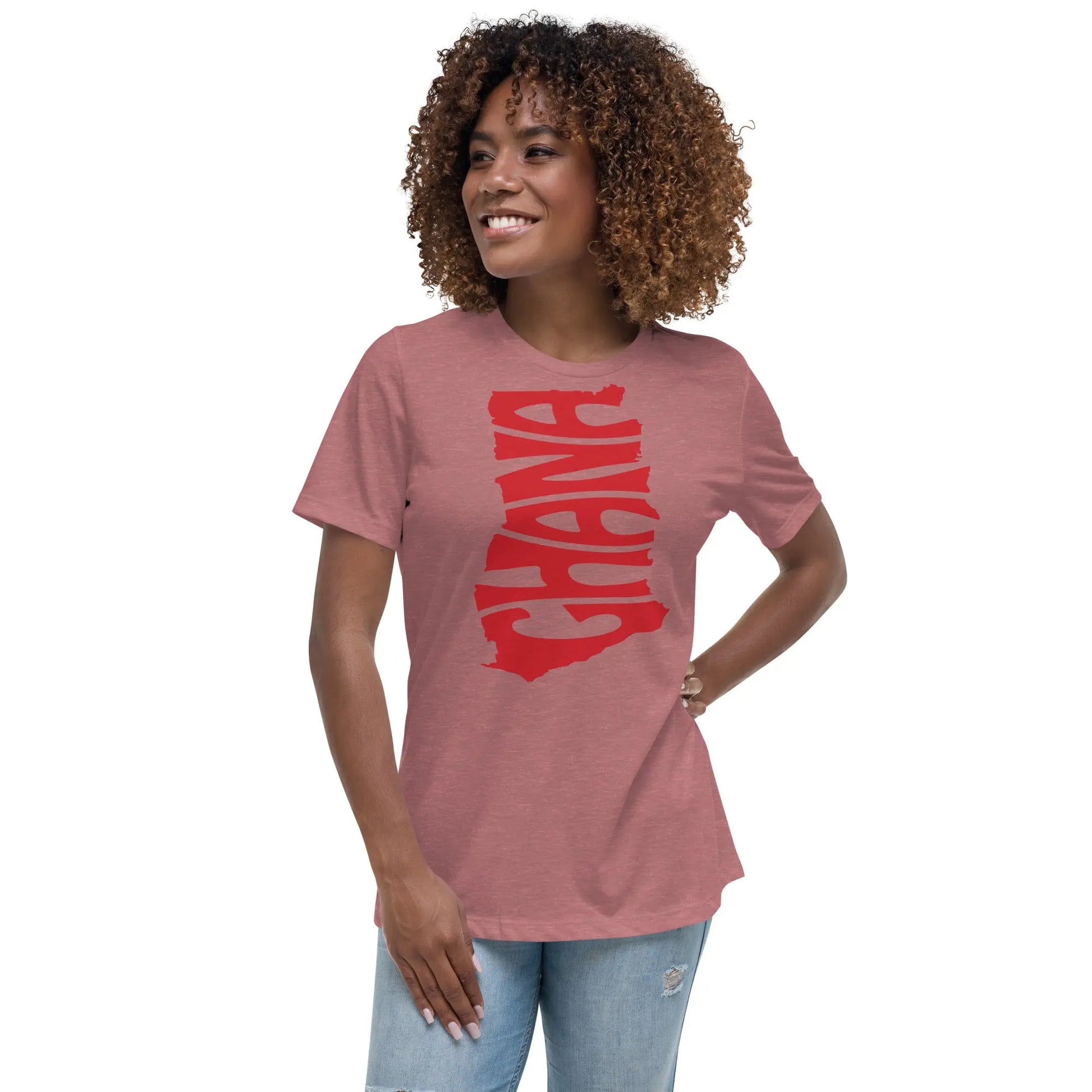 Ghana cut women's relaxed tee Funky African