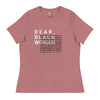 Dear black women's relaxed tee - you speak your mind Funky African