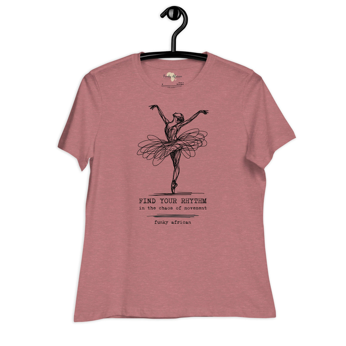 Find Your Rhythm Women's Relaxed T-Shirt Funky African