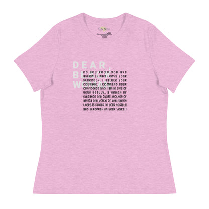 Dear black women's relaxed tee - astonishing