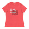 Dear black women's relaxed tee - you speak your mind Funky African