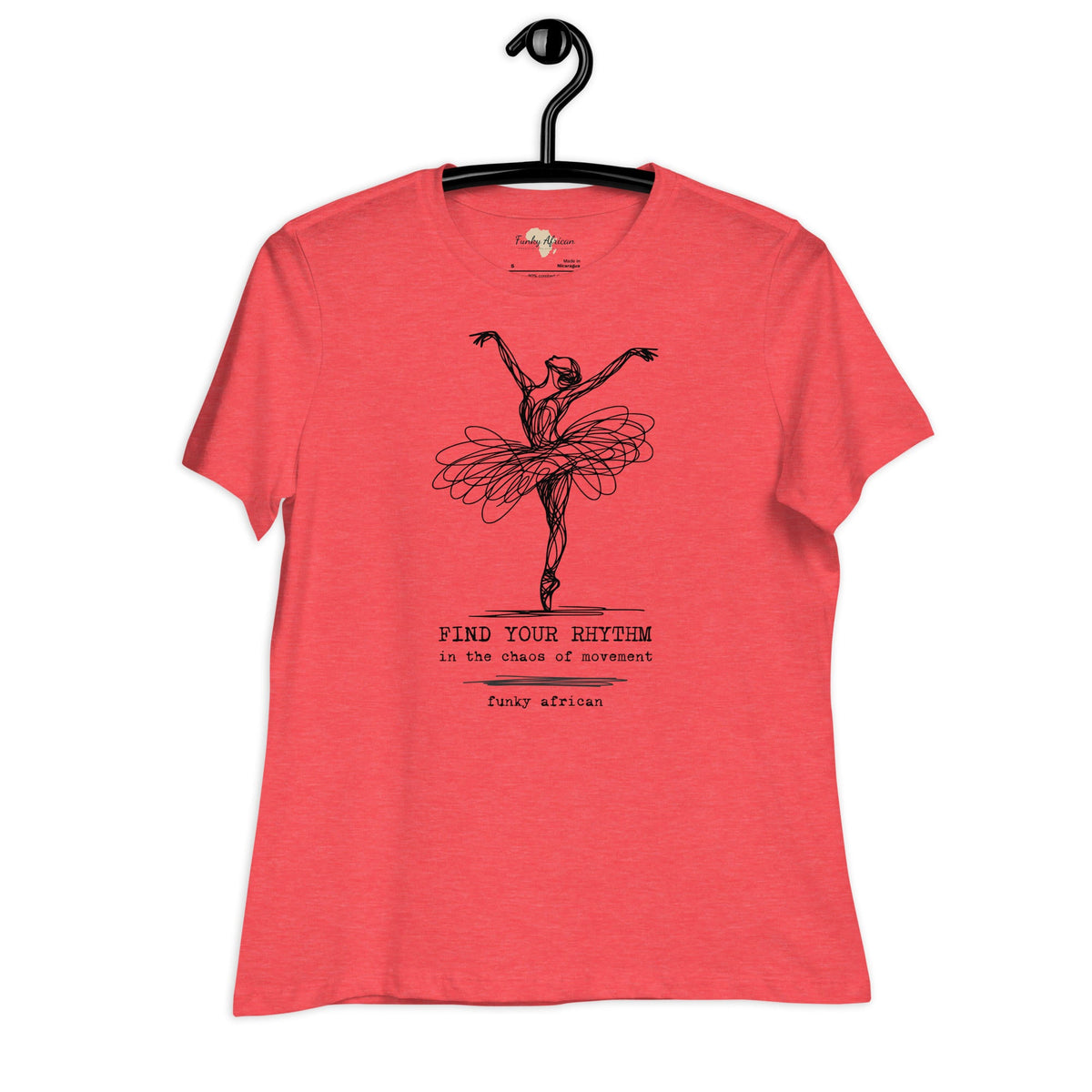 Find Your Rhythm Women's Relaxed T-Shirt Funky African