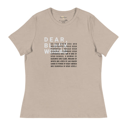 Dear black women's relaxed tee - astonishing