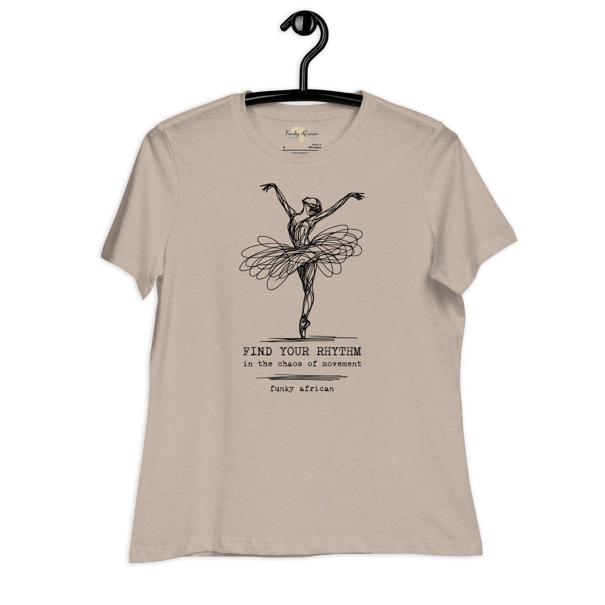 Find Your Rhythm Women's Relaxed T-Shirt Funky African