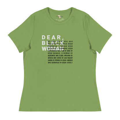 Dear black women's relaxed tee - astonishing