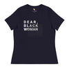 Dear black women's relaxed tee - you speak your mind Funky African