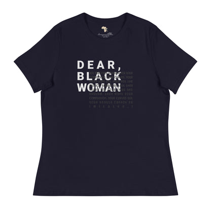 Dear black women's relaxed tee - you face scrutiny