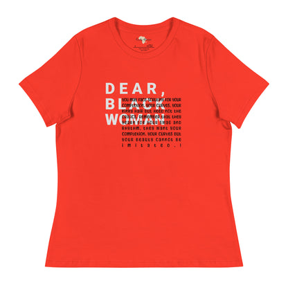 Dear black women's relaxed tee - you face scrutiny