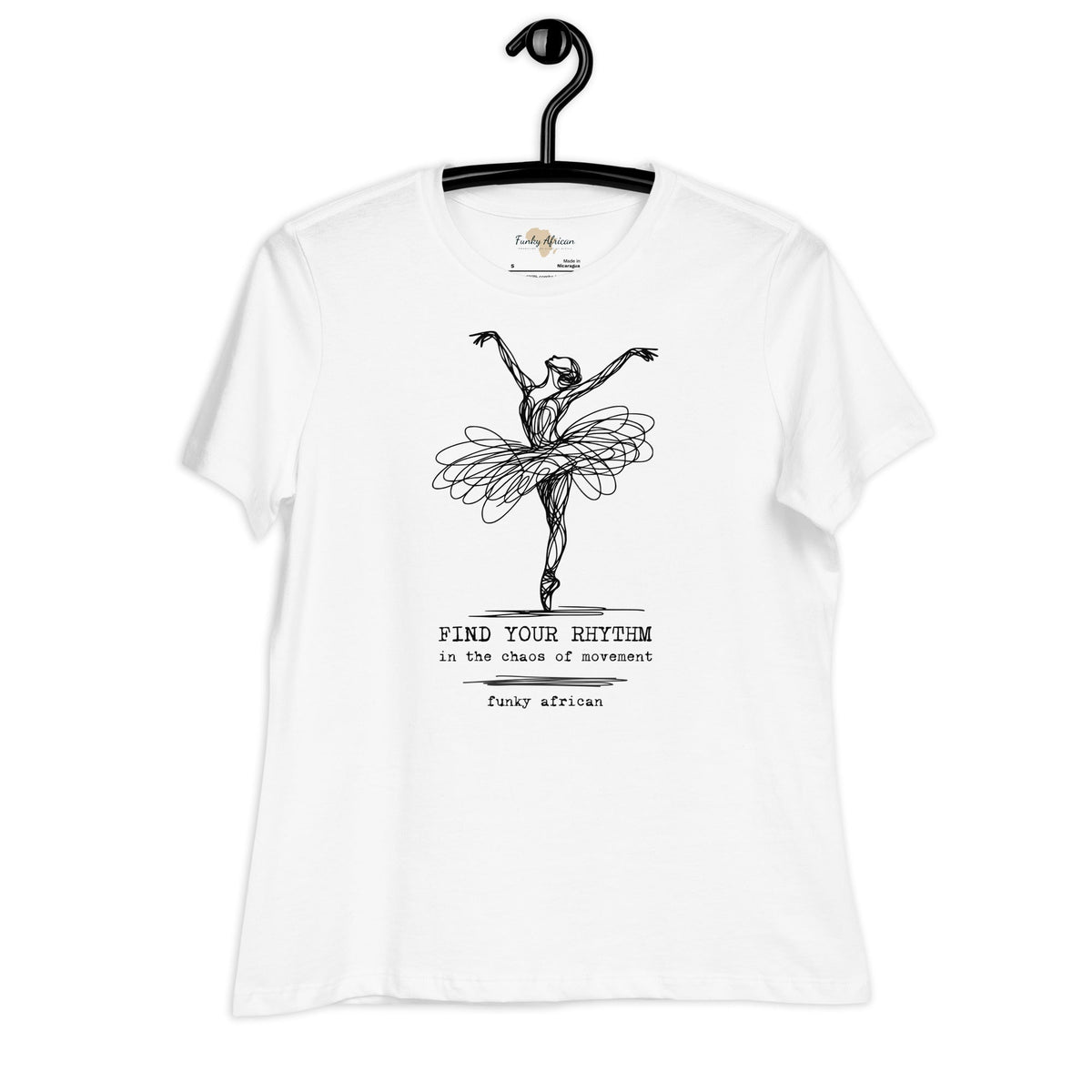 Find Your Rhythm Women's Relaxed T-Shirt Funky African