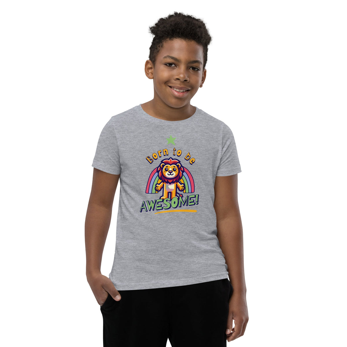 Born to be awesome Short Sleeve T-Shirt Funky African