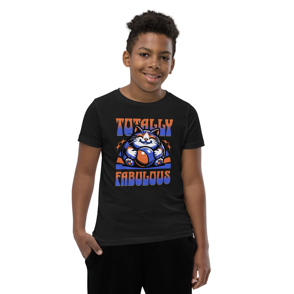 Totally fabulous youth tee Funky African