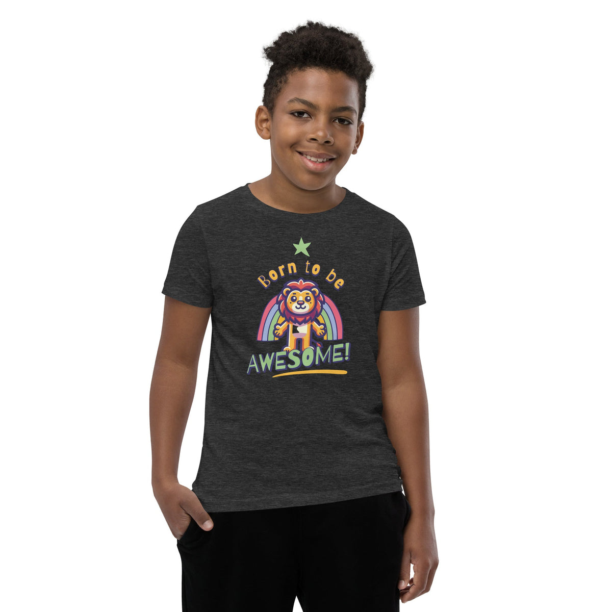 Born to be awesome Short Sleeve T-Shirt Funky African