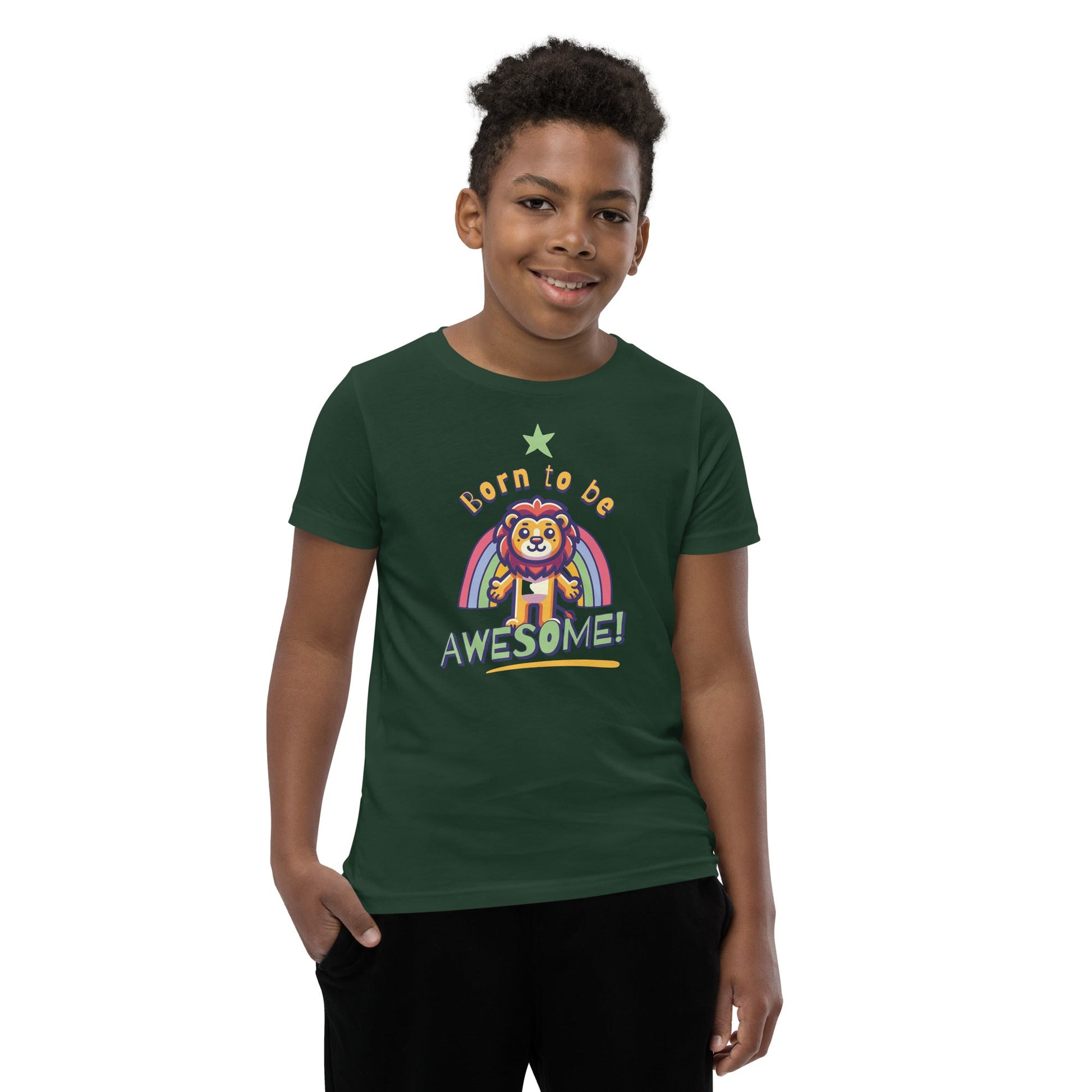 Born to be awesome Short Sleeve T-Shirt Funky African