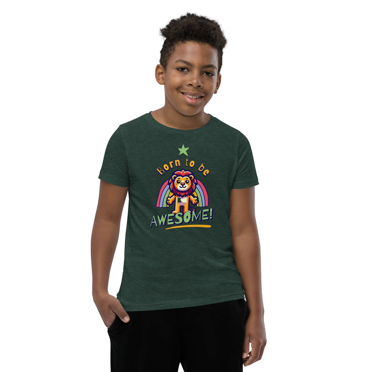 Born to be awesome Short Sleeve T-Shirt Funky African