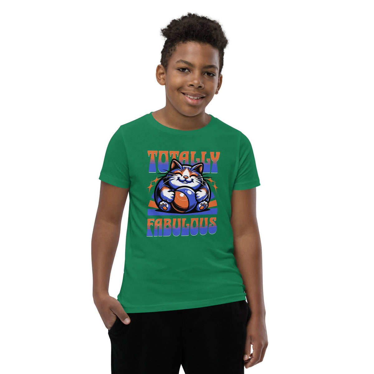 Totally fabulous youth tee Funky African