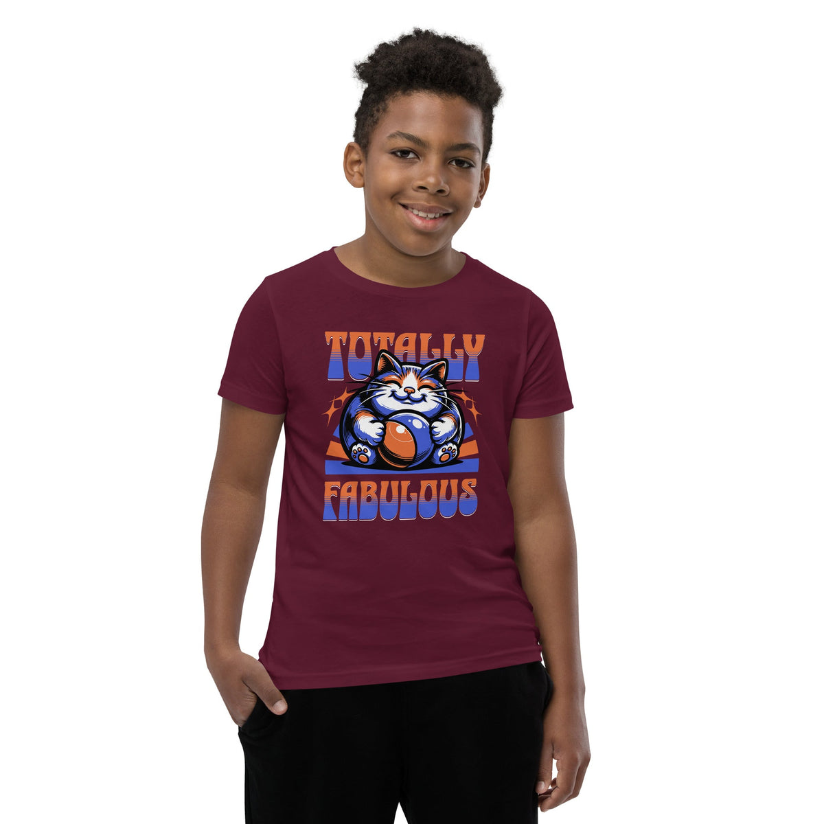 Totally fabulous youth tee Funky African