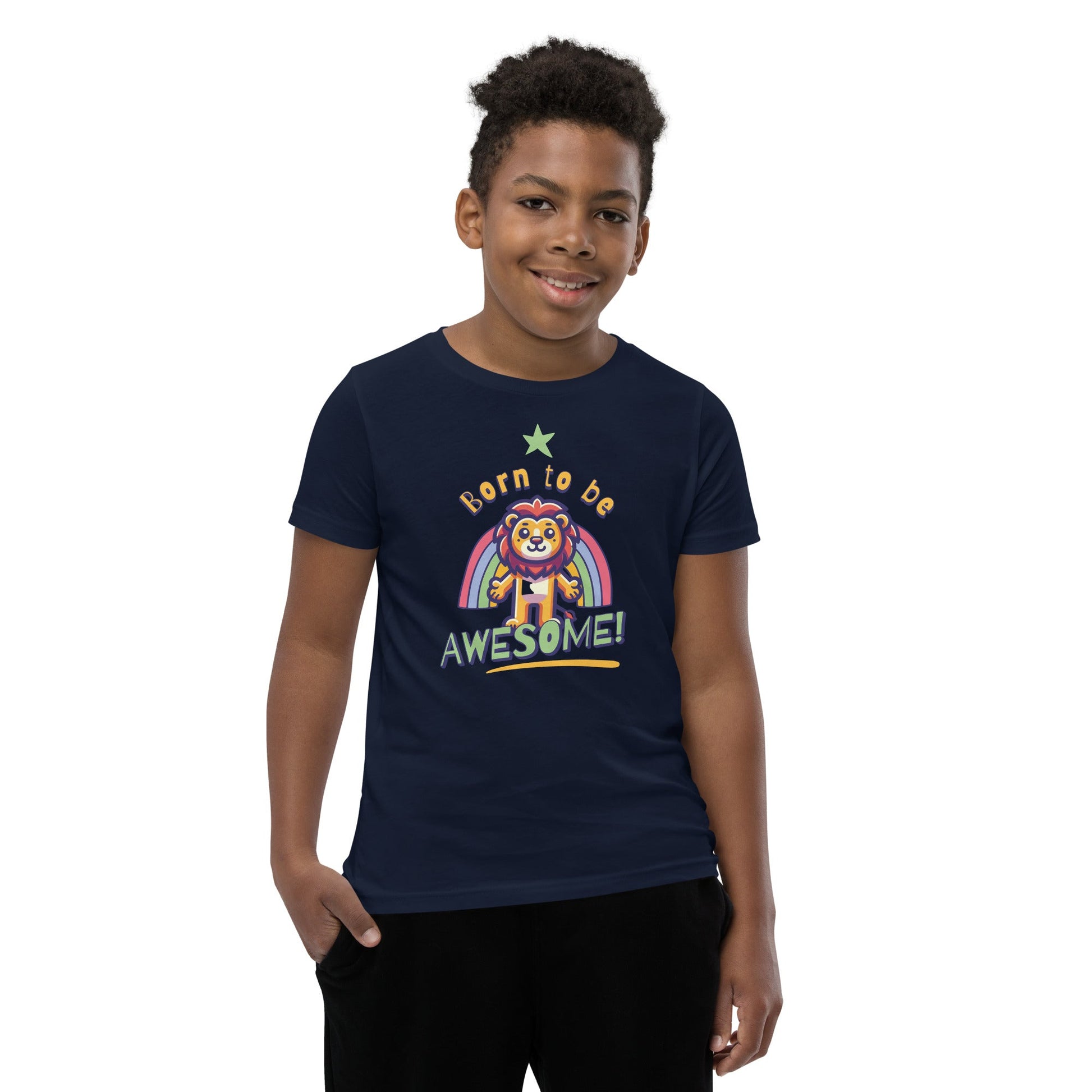 Born to be awesome Short Sleeve T-Shirt Funky African